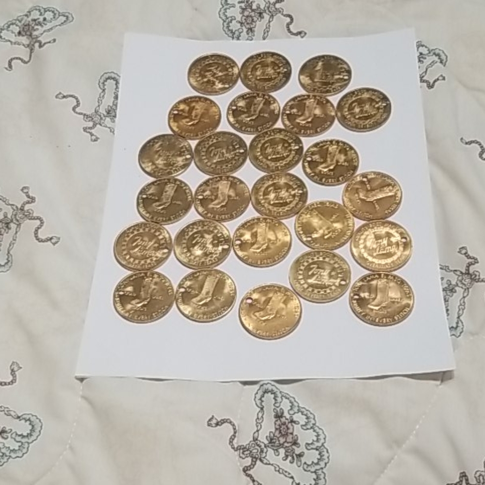 Tony Lama gold label boot coin